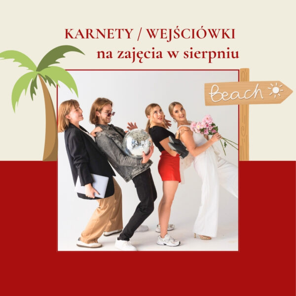 OPŁATA ZA KARNETY -  sierpień 2025