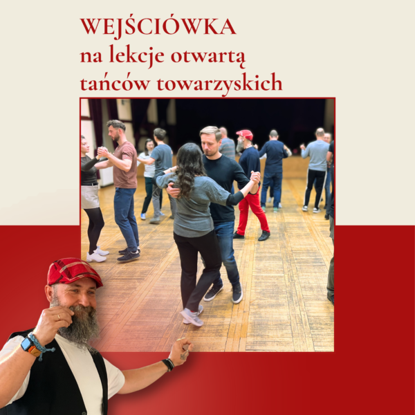 Wejściówka na lekcje otwartą tańców towarzyskich